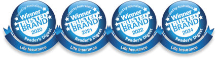 Readers Digest Trusted Brand Life Insurance Winner 2020-22, 24